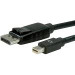 Roline Кабел Roline, Mini DisplayPort(м) към DisplayPort(м), 2.0м, черен (11.99.5635)