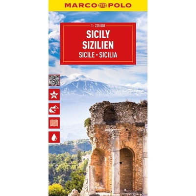 Sicílie 1:225 000 (Itálie č. 14) / cestovní mapa MARCO POLO