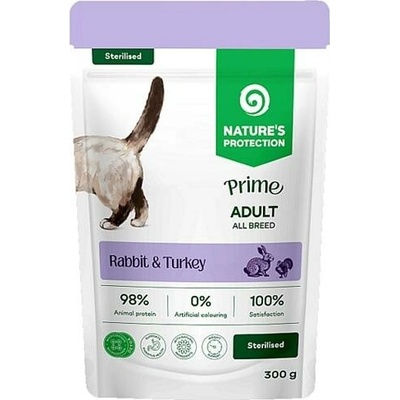 Nature's Protection Prime Cat Sterilised Rabbit & Turkey 300 g
