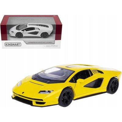 Kinsmart Autíčko Lamborghini Countach LPI 800-4 žluté měřítko 1:38