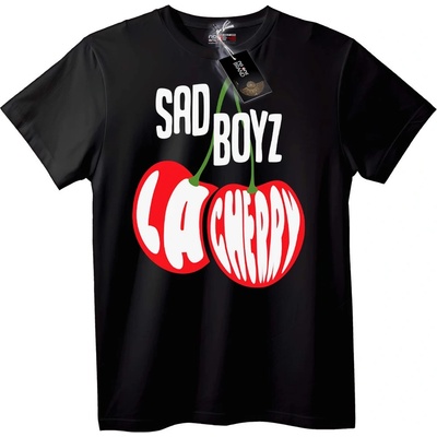 NOONEBRAND Тениска SAD BOYZ LA CHERRY - XS, White