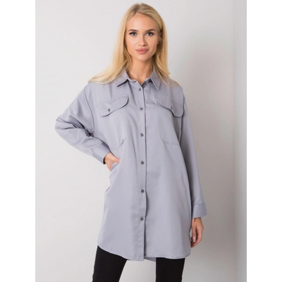 Women's cotton t shirt in gray šedá