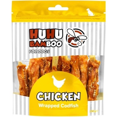 Huhubamboo tyčinky z tresky obalené kuřecím se sezamem 250 g