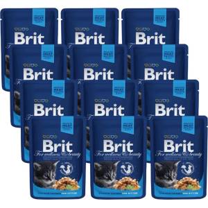 Brit Cat Котешко пилешко 12x100г