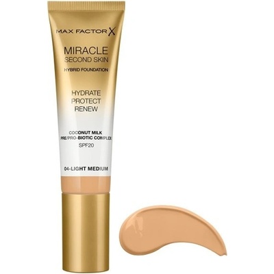 Max Factor Hybridné make-up Miracle Touch Second Skin SPF20 04 Light Medium 30 ml