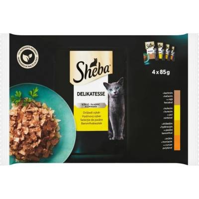 Sheba Deliction hydinove menu v želé 4 x 85 g