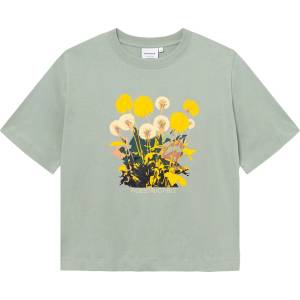 DEDICATED Дамска тениска Dedicated Women's T-Shirt Vadstena T-shirt - Iceberg Green - размер L (916-7068-0314)