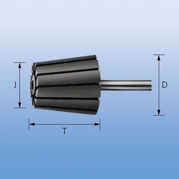 Hermes 2186608 | Nosič brúsneho pásu tvar kónický 36x22x60-6 mm