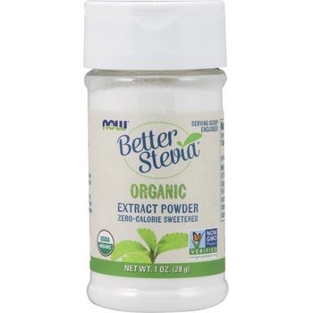 NOW NOW Better Stevia Extract Powder Organic, 28 Grams