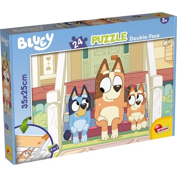 Lisciani Двулицев пъзел Lisciani - Bluey, 24 части (LI99559)