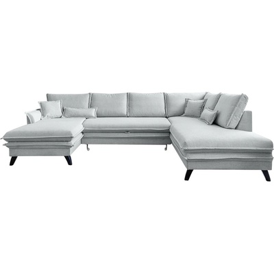 Miuform Светлосив U-образен разтегателен диван, десен ъгъл Charming Charlie - Miuform (Charming Charlie LCBKL-2Q-HAEECR lin16)