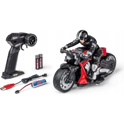 Carson 500404281 RC Motorka Devil Bike RTR červená