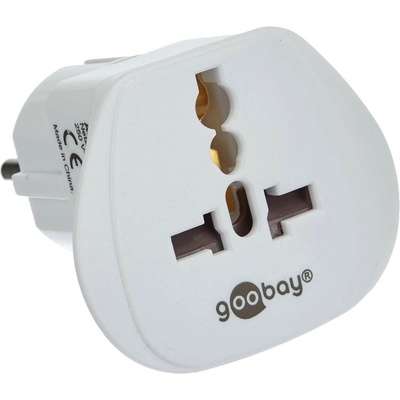 Goobay IEC 320 C13 Cestovní adaptér pro cizince bílý - originální – Zboží Mobilmania