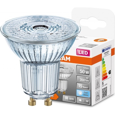 Osram LED žiarovka PAR16 50 36 4,3 W GU10 4000 K studená biela