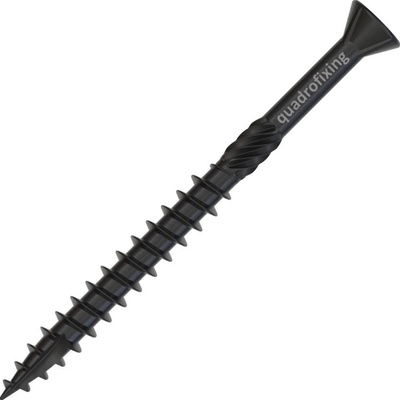 Nerezová skrutka čierna 4,0-5,0 mm (200 ks+bit) QUADROFIX BLACK