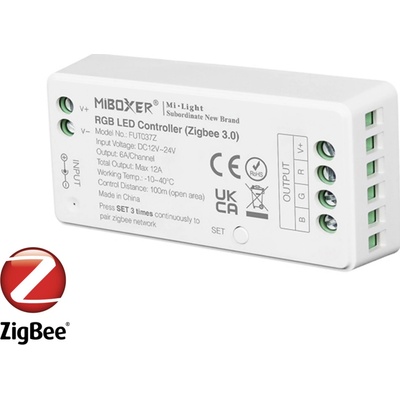 ZigBee řídící jednotka Mi-Light 037Z pro RGB pásky ZigBee 3.0 VOICE TUYA HUE IKEA