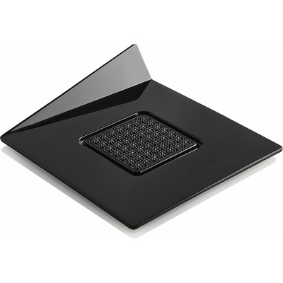 Silikomart Tortové podnosy štvorcové 8,3 cm čierne 100 ks