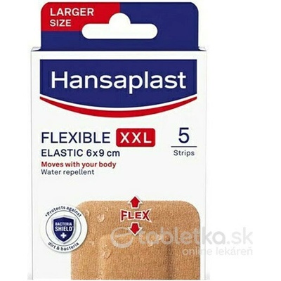 Hansaplast FLEXIBLE XXL Elastic náplasť 6x 9 cm 5 ks