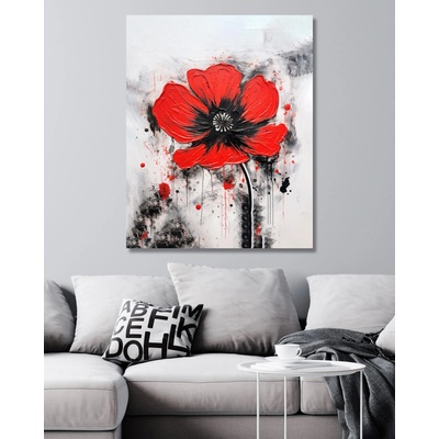 ZUTY Obrazy na stenu - Abstrakt - vlčie maky 2 Rámovanie: bez rámu a bez vypnutia plátna, Rozmer: 80x100 cm