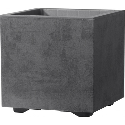 Deroma Kvetináč Cubo Millennium 25 x 25 x 25 cm antracitový