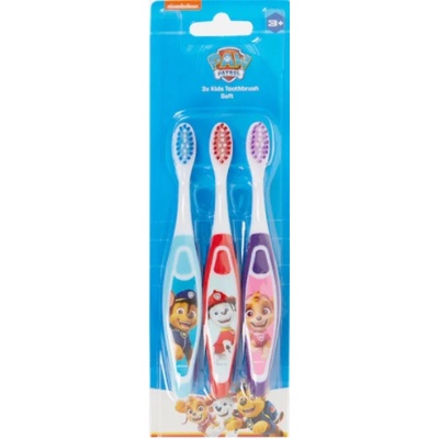 PAW Patrol Четка за зъби Paw Patrol 3 бр. за деца SOFT 3+
