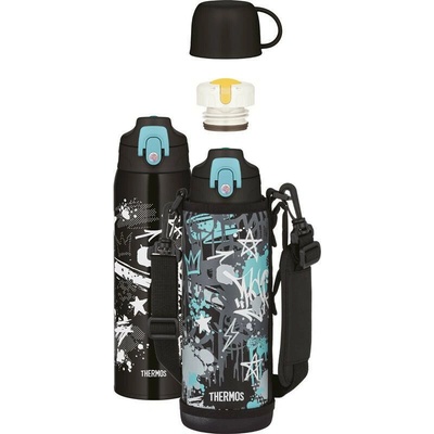 Thermos Active termoska s dvěma uzávěry 1 l černá