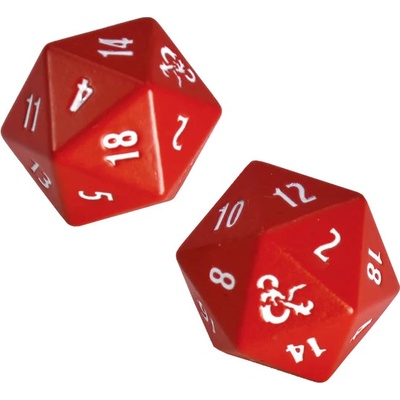 Chessex Sada kostek Ultra Pro Dungeons & Dragons Heavy Metal Red and White D20 2 ks