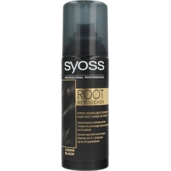 Syoss Root Retoucher tónovací barva na odrosty ve spreji Black 120 ml