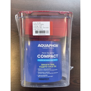 AQUAPHOR ФИЛТРИРАЩА КАНА aquaphor compact 2.5л С 1бр ФИЛТЪР mfp ЧЕРВЕНА (190068)