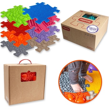 WOOPIE senzorická ortopedická podložka puzzle 7 dílků + 4 malé