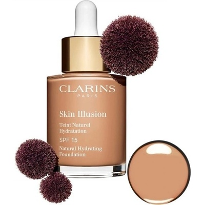 Clarins Skin Illusion Natural Hydrating SPF15 hydratační make-up s uv filtrem 112 Amber 30 ml