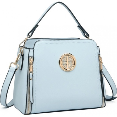 Světle zipová crossbody dámská kabelka Zivana modrá