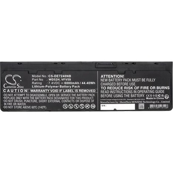 Cameron Sino Батерия за лаптоп DELL Latitude E7240 E7250, Latitude 12 7000, 0J31N7 LiPo 7.4V 6000 mAh CAMERON SINO (CS-DE7240NB)