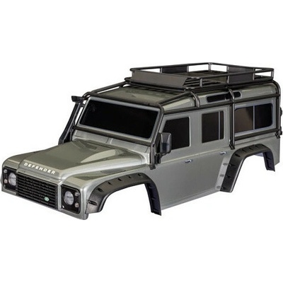 Traxxas karoséria TRX-4 Land Rover Defender strieborná bezsponková
