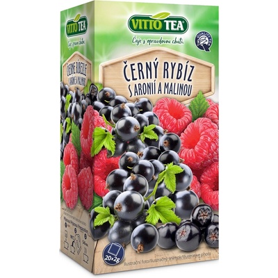 VITTO TEA čierna ríbezľa s aróniou a malinou 20 x 2 g
