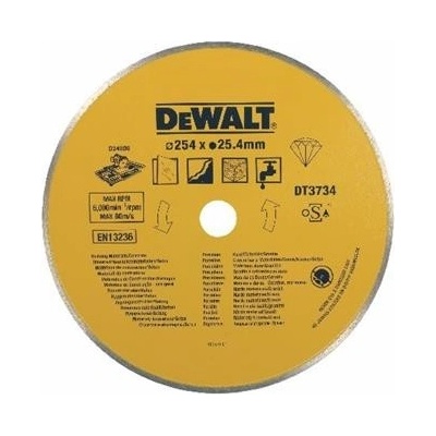 DeWALT DT3734 Diamantový kotouč pro řezačku D24000 na kámen a porcelán, 254 mm