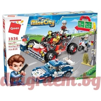 Image 1 of Qman Конструктор qman Преследване на пълни обороти 1936 (q1936)