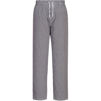 PORTWEST Kalhoty Bromley Chefs C079, do pasu, se šňůrkou POR-C079CKRXL XL Černá kostka