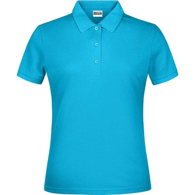 James & Nicholson JN 791 Dámske piqué polo modrá Turquoise
