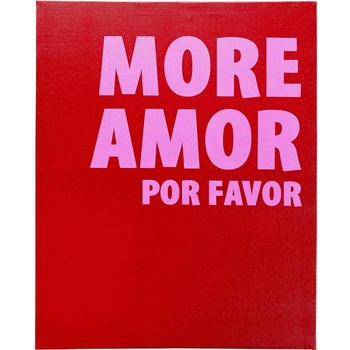 More Amor zarámovaný obraz červený 40x50 cm