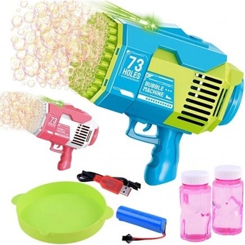 Pistole na mýdlové bubliny automatický bublifuk Modrá