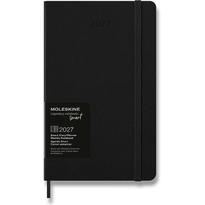Moleskine Smart Writing A5 týdenní 2027 černý