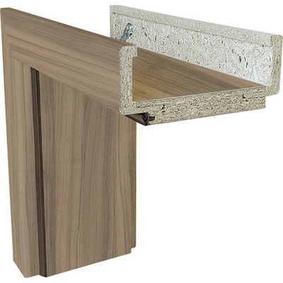 Solodoor obložková zárubňa 80 L šírka 100 mm orech