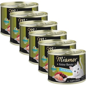 Miamor Feine Beute Kitten с пилешко месо 6 x 185 г