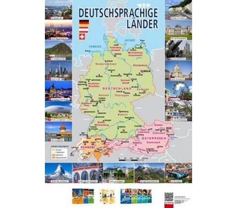 Mapa – Deutschsprachige Länder