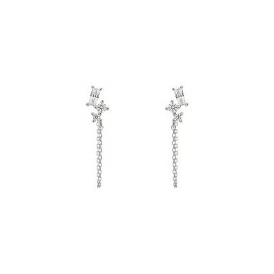 Diamonfire Stříbrné náušnice E6183