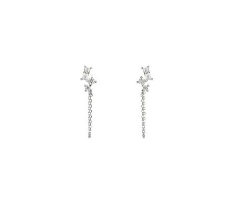 Diamonfire Stříbrné náušnice E6183
