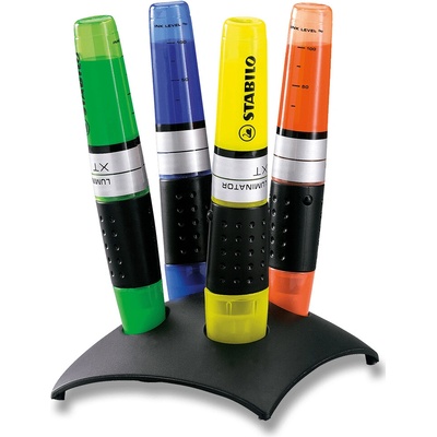 Stabilo Luminator 7104-2 4 ks deskset žlutá zelená modrá oranžová – Zbozi.Blesk.cz
