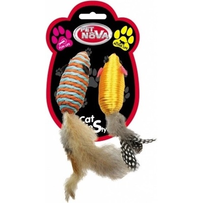 Sisalové myšky SET FEATHER (2ks v bal.)