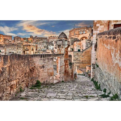 DIMEX MS-5-0692 Vliesová fototapeta na zeď Mestečko Matera, rozmery 375 x 250 cm